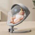 StarAndDaisy Swing Rocker for Baby with Automatic 5-Level Swing ? Toddler & Infant Rocking Chair with 3-Level Adjustable Backrest, & Remote Control -Grey - Fast Shipping to USA & Canada - Image 2