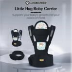 StarAndDaisy 9-in-1 Adjustable Baby Carrier Bag for 0-3 Years for Newborn/Baby Essentials Holder Carrying Bags Boy & Girl/Large Storage & Phone Pocket/New Mom Gifts-Grey - Fast Shipping to USA & Canada - Image 3