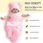First Kick Baby Blankets New born Pack of Hooded Supersoft Wearable wrapper Cum Baby Sleeping Bag for Babies (70 cm x 76 cm, 0-6 Months) - Fast Shipping to USA & Canada - Image 3