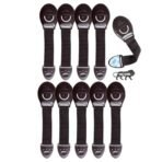 Kids Station Baby Safety Adjustable Cabinet Drawer Locks Straps|Strong & Adhesive Child/Toddler/Infants Safety Locks For Drawers, Cabinets, Fridge & Cupboard - Baby Proofing Product|Pack Of 10|Brown - Fast Shipping to USA & Canada - Image 2