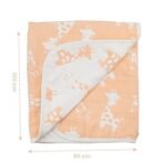 TIDY SLEEP Baby Blankets 6 Layer Wraper 100% Cotton Stroller Cover Receiving Blankets, (Pack of 2) (Peach & Blue) - Fast Shipping to USA & Canada - Image 5