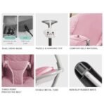 StarAndDaisy Electric Swing for Baby Automatic/Baby Swing for 0 to 2 Years with Adjustable Backrest/Baby Rocker Automatic Swing with Bluetooth Playback, Light Weight, Play Toy - Pink - Fast Shipping to USA & Canada - Image 5