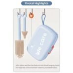 StarAndDaisy Baby Bottle Cleaning Brush with Silicone Bristle Brush for Bottle & Nipple | 360? Cleaning Bottle Brush with Stand, Long Handle, Easy to Clean Narrow & Wide Neck Bottles -Pink - Fast Shipping to USA & Canada - Image 6