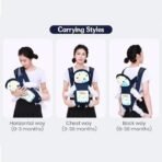 StarAndDaisy Baby Carrier for 0 to 3 Year Baby/Baby Carrier with 9-in-1 Adjustable/Baby & Toddler Carrier Sling with Hip Seat/Large Storage & Phone Pocket (Blue) - Fast Shipping to USA & Canada - Image 6