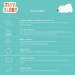 Tidy Sleep Instadry Anti-Piling Fleece Extra Absorbent Quick Dry Sheet for New Born Babies, Cotton Bed Protector Mattress Pack of 2 Maroon-Navy Blue Small (70x50) cm - Fast Shipping to USA & Canada - Image 6