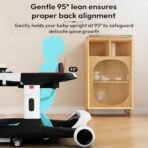 StarAndDaisy Baby Walker/Multifunction/Anti-o Shaped Leg/Anti-Fall/Music Box/Height Adjustment/Baby/Newborn/Girl/boy/ 6-15months *with SEAT Cushion (Premium Black) - Fast Shipping to USA & Canada - Image 4
