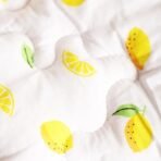 MOM'S HOME Organic Cotton All Season Baby Quilt | Light Weight | Soft | Perfect for Light Winters | 100x120 cm | 0-3 Year | Lemon | Reversible - Fast Shipping to USA & Canada - Image 6