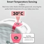 StarAndDaisy Baby Bath Tub for 0 to 5 Years/Bath Tub for Kids 0-3 Years/Infants Bathtub with Temperature Censor & Baby Bath Seat/Sling, Antislip Baby Bath Tub with Bath Chair (Pink) - Fast Shipping to USA & Canada - Image 7