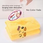 MOM CARE Baby Face Towels, Extra Soft Reusable Napkins for Newborn, Infants,Toddlers & Adults in Pack of 3 Yellow - Fast Shipping to USA & Canada - Image 7