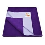 Tidy Sleep Instadry Anti-Piling Fleece Extra Absorbent Quick Dry Sheet for New Born Babies, Cotton Bed Protector Mattress Pack of 1 Plum X-Large (220x140) cm - Fast Shipping to USA & Canada - Image 2