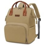 StarAndDaisy Diaper Backpack For Mothers For Travel/Diaper Bags For Mom With Multi Compartments, Insulated Bottle Pockets, Waterproof, Ultra Soft Oxford Fabric, 24Lt Capacity - Beige - Fast Shipping to USA & Canada - Image 2