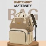 StarAndDaisy Baby Bag for Mother Travel/Maternity Bag with Multi Compartments, Insulated Bottle Pockets, Waterproof, 30L Capacity ? Brown Beige - Fast Shipping to USA & Canada - Image 3
