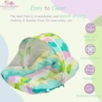 Infantbond Combo Baby Bed with Net & Bedding (Pista Green Star) ? Fast Shipping to USA & Canada - Image 6