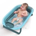 StarAndDaisy Baby Bathtub for 0-5 Years/Foldable Bathtub for Kids with Space-Saving Design, Newborn Baby Folding Bath Tub for Boys & Girls with Soap Tray, Easy to Store (BT-Blue) - Fast Shipping to USA & Canada - Image 2