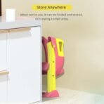 StarAndDaisy Potty Seat for Kids 1-3 Years | Toilet Seat for Kids with Height Adjustable & Removable Soft Cushion, Fits All Western Toilets seat (Pink-Yellow) - Fast Shipping to USA & Canada - Image 7