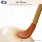 Kids Station 3 Piece BPA-Free Silicone Baby Feeding Set - Baby Plate - Spoon and Bowl - Make Mealtime Fun - Microwave Safe - Unbreakable Eco-Friendly - Organic & Natural (Plate (Set of 3), Orange) - Fast Shipping to USA & Canada - Image 4