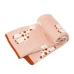 TIDY SLEEP 100% Cotton Knitted Blanket for New Born Baby, Soft and Breathable Quilt Wrapper for New Born Boy & Girl | Size 100 cm x 80 cm, 0 to 18 Month (Girrafe Print) - Fast Shipping to USA & Canada - Image 7