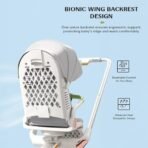 StarAndDaisy Meta Luxe Premium Baby Stroller 0 to 5 Years with 5-Point Safety Belt, Multi -Level Adjustment Canopy, Easy Adjustable Seat with One Touch Fold Pram for Baby - Green - Fast Shipping to USA & Canada - Image 7