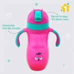 1ST STEP 300ml Birdie BPA Free Non-Spill Sipper/Sippy Cup with Soft Silicone Straw (Pink) - Fast Shipping to USA & Canada - Image 3