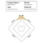 StarAndDaisy Swaddler for Newborn Baby/Baby Swaddle Wrap & Blanket/Soft Cotton Baby BlanketSize -80 X 80 CM/New Born Baby Essentials-Pink - Fast Shipping to USA & Canada - Image 6