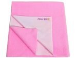 First Kick Instadry Anti-Piling Fleece Extra Absorbent Quick Dry Sheet for Baby, Baby Bed Protector, Waterproof Baby Sheet, Small Size 70x50cm, Pack of 1, Pink - Fast Shipping to USA & Canada - Image 2