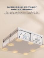 StarAndDaisy playpen for Babies, Portable Baby Activity Play Pen with Safety Lock, Play Gate Fence for Kids, Toddlers -Indoor Activity - (120 * 120 cm-Grey) - Fast Shipping to USA & Canada - Image 6