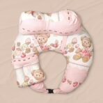 StarAndDaisy Nursing Pillow for Breastfeeding, Breast Feeding Pillows for Mom, Soft Multifunctional Baby Feeding Support Pillow with Breathable Filling for Tummy Time Travel (Teddy Print) - Fast Shipping to USA & Canada - Image 2