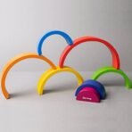 1st Step 7 Pcs Wooden Rainbow Stacker - Fast Shipping to USA & Canada - Image 7