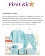 First Kick Presents New Born Baby Summer Wear Baby Clothes 5Pcs Sets 100% Cotton Baby Boys Girls Unisex Baby Cotton/Summer Suit Infant Clothes First Gift for New Born Baby - Fast Shipping to USA & Canada - Image 4