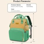StarAndDaisy Baby Bag for Mother Travel/Maternity Bag with Multi Compartments, Insulated Bottle Pockets, Waterproof, 30L Capacity ? Green Yellow - Fast Shipping to USA & Canada - Image 6