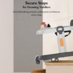 StarAndDaisy Baby Walker, Walker for Kids 6-18months Boy & Girl with Anti Fall Brake Pads, Push Walker 3 Speed Height Adjustment, Multi-Level Seat Adjustment, Recreational Music Toy Bar. - Fast Shipping to USA & Canada - Image 5