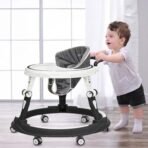 StarAndDaisy 360? Baby Walker with Adjustable Height/Walker for Kids 6-24 Months with Multi-Functional, Anti-Rollover & Foldable Design, Baby Boys & Girls (Black) - Fast Shipping to USA & Canada - Image 4