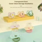 StarAndDaisy Soft Silicone Baby Pacifiers with Unique Shape to Support Psychological Breathing, Teether & Pacifier for Newborns. (Blue) - Fast Shipping to USA & Canada - Image 3