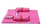 Infantbond Cotton Mattress with Net & Bedding (Star Pink) ? Fast Shipping to USA & Canada - Image 6