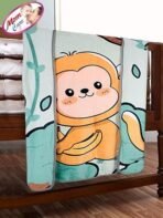 MOM CARE Fleece Winter Blanket for Newborn Baby Soft Warm Fluffy Single Layered Pack of 1 Green 0-2years - Fast Shipping to USA & Canada - Image 7