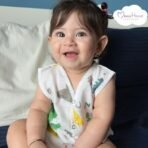 MOM'S HOME Baby Unisex Organic Cotton Muslin Jhabla | Pack of 5 | Multicolor (6-12 Months) - Fast Shipping to USA & Canada - Image 5