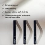 Lamel- Eyeliner- liquid with hard brush-? 01 -Black | Waterproof & Smudge-Proof | Long-Lasting Formula | for a Flawless Eye Makeup Look | Easy to Use and Quick-Drying | 3.5 gm - Fast Shipping to USA & Canada - Image 3