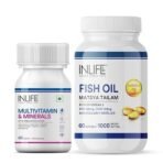 INLIFE Multivitamin with Omega 3 & Probiotics - 60 Tablets & 60 Softgels - Fast Shipping to USA & Canada - Image 2