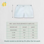 1ST STEP 100% Soft Muslin Cotton Baby Shorts - Pack of 3 - Fast Shipping to USA & Canada - Image 3