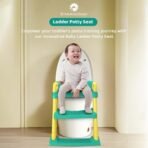 StarAndDaisy Potty Seat for Kids 1-3 Years | Toilet Seat for Kids with Height Adjustable & Removable Soft Cushion, Fits All Western Toilets seat (Green-Yellow) - Fast Shipping to USA & Canada - Image 3