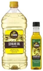 DiSano Extra Light Olive Oil, Indian dishes and frying, 2L & DiSano Extra Virgin Olive Oil, First Cold Pressed, 250ml Material : vegetarian - Fast Shipping to USA & Canada - Image 2