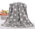 First Kick Baby Blankets New Born Combo Pack Of Hooded Wrapper Durable Fleece Polyester Sleeping Bag Towel For 0-6 Months Baby Boys And Baby Girls Pack Of 2 Grey Star, Grey Mouse, Casual Style - Fast Shipping to USA & Canada - Image 5