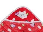 First Kick Baby Blankets Newborn Hooded Soft Wrapper Durable Fleece Polyester Cum Towel for Baby Boys and Baby Girls Pack of 1 Red - Fast Shipping to USA & Canada - Image 6