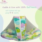 Infantbond Combo Baby Bed with Net & Bedding (Pista Green Star) ? Fast Shipping to USA & Canada - Image 7