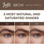Lamel INSTA Micro Brow Pencil 403-Latte | Ultra-thin pencil |Natural-looking strokes |Convenient spoolie |Does not require sharpening |0.12gm - Fast Shipping to USA & Canada - Image 6