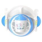 Infantbond Toddler Plates & Bowls Feeding Set (Blue Medium) ? Fast Shipping to USA & Canada - Image 2