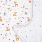 haus & kinder 100% Cotton Reversible Muslin Blanket for Newborn Baby Boy & Girl | Triple Layer Baby Blanket, Soft, Lightweight, Breathable | 0-3 Years | 120x120 cm ? Whimsical Woodland - Fast Shipping to USA & Canada - Image 3