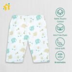 1ST STEP 100% Soft Muslin Cotton Baby Pants - Pack of 4 - Fast Shipping to USA & Canada - Image 4