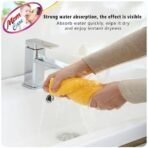 MOM CARE Microfibre Face Towels, Super Soft Reusable Napkins for Newborn, Infants,Toddlers & Kids in Pack of 3 Yellow - Fast Shipping to USA & Canada - Image 7