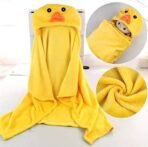 First Kick New Born Baby Fleece Blanket Pack of Super Soft Bathrobe Baby Wrapper Cum Baby Bath Towel For Baby Boys, Lightweight Baby Girls, Babies (80Cm X 80Cm, 0-6 Months) Lightweight, Yellow - Fast Shipping to USA & Canada - Image 4